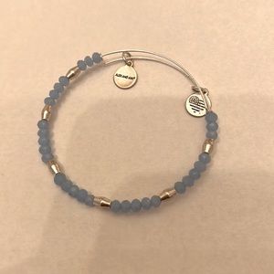 Alex and Ani blue beaded bracelet
